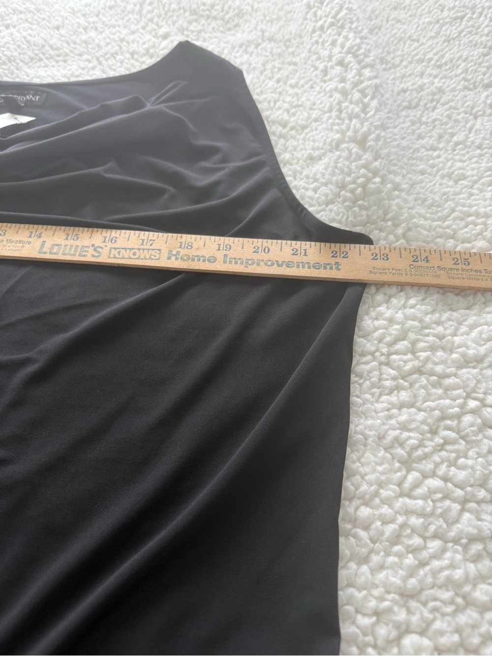 Lane Bryant Draped Black Sleeveless Cowl Neck Top 18/20 - Picture 6 of 7